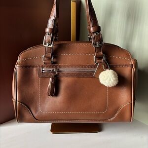 COACH VERY RARE Hamilton Kelly satchel in cognac, #7465 EUC